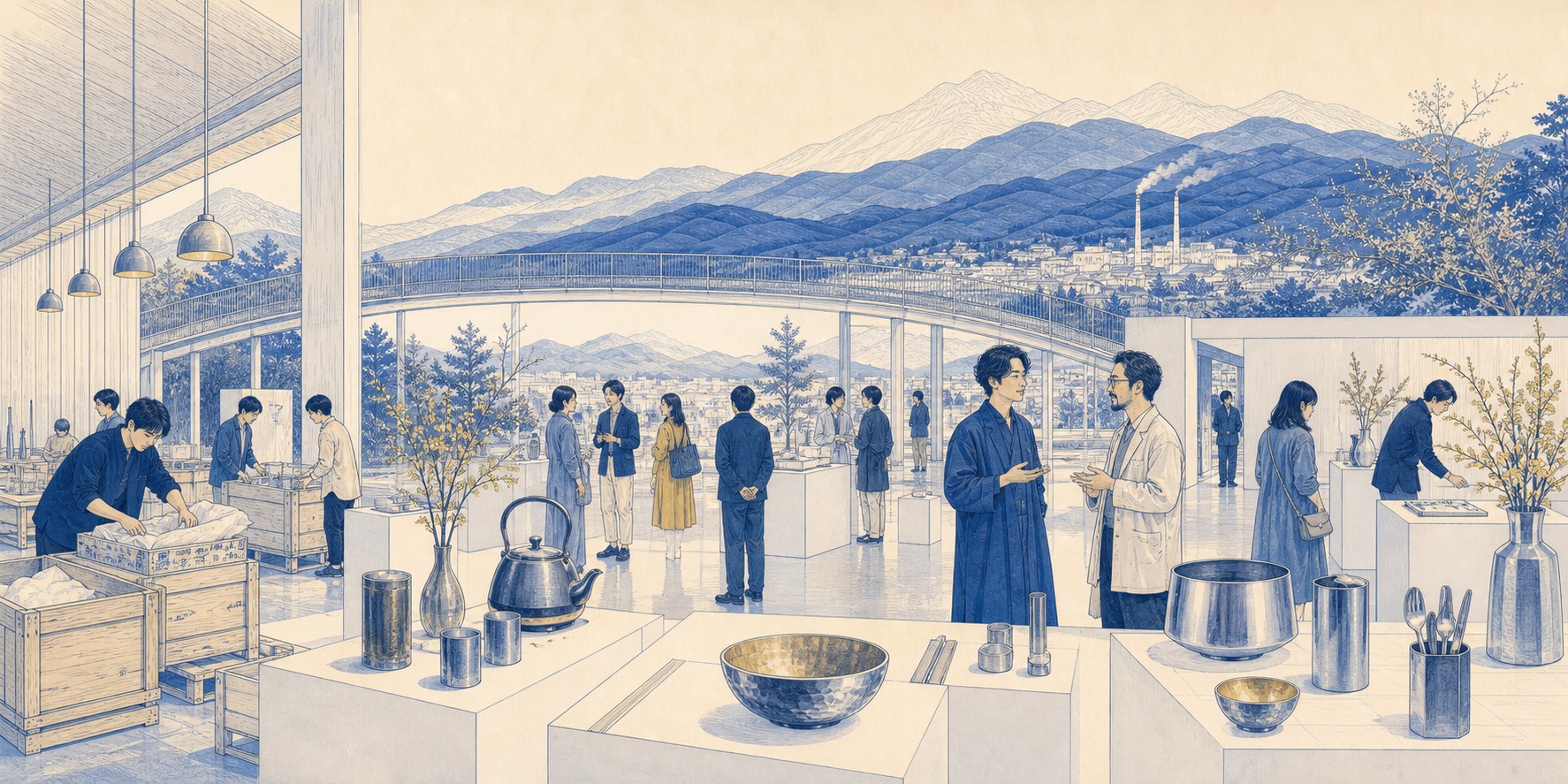 IBT之間看見燕三条工藝交流展插畫